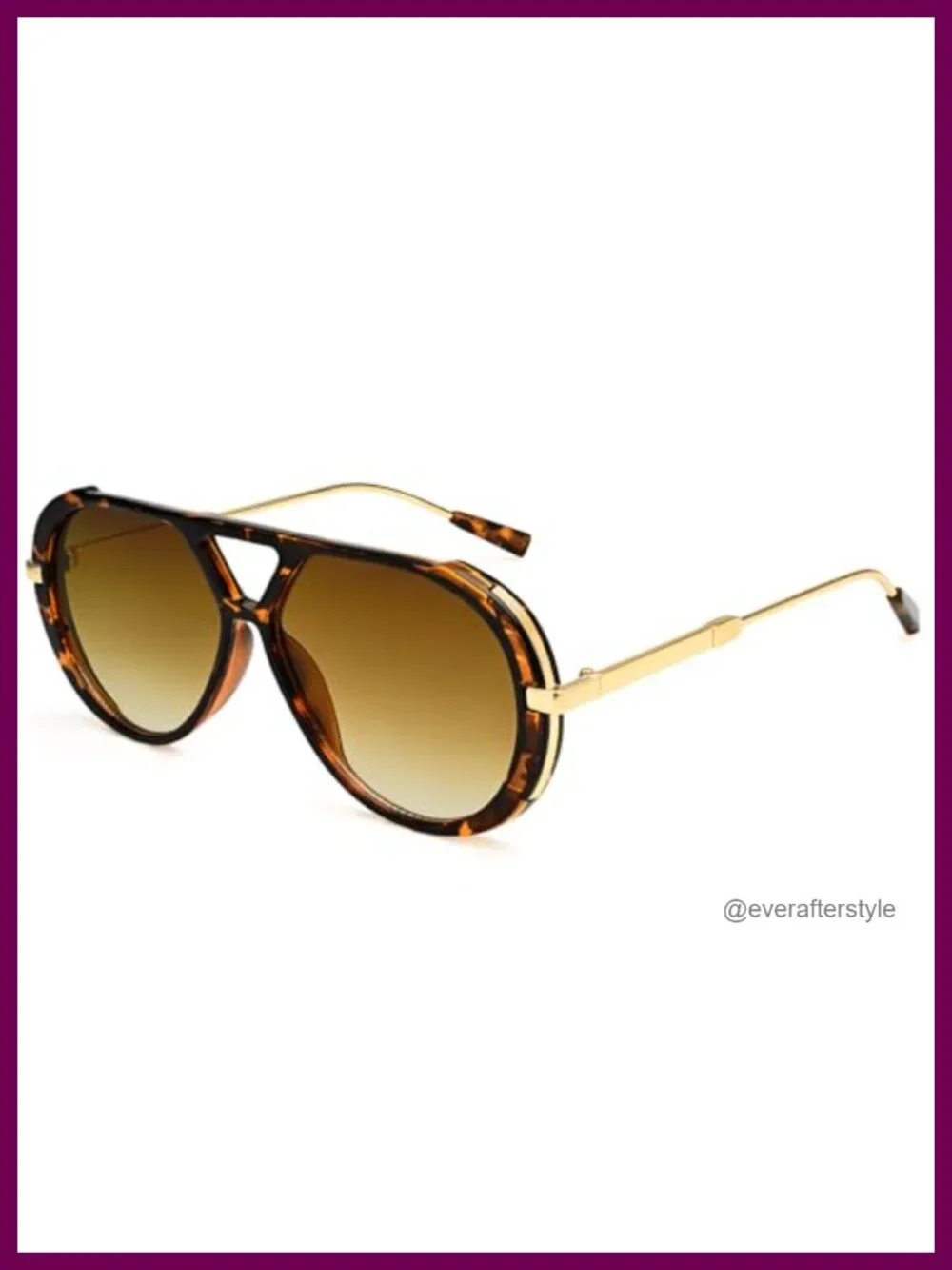 Oversized Aviator Sunglasses Women Men Retro Vintage 70s UV400 Non-Polarized